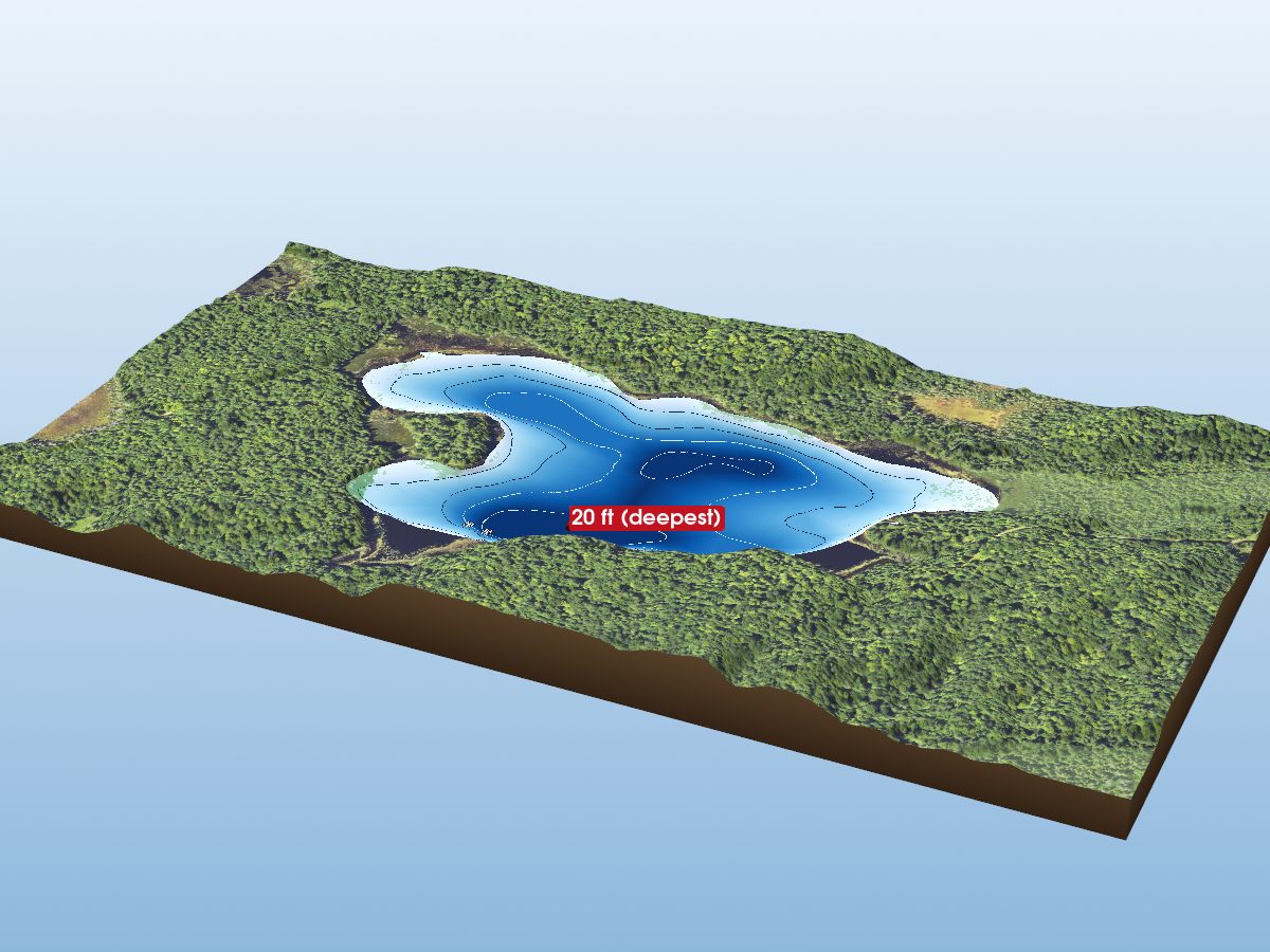 Depth map of Sand Lake
