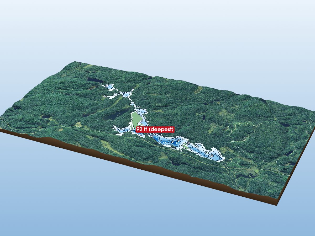Depth map of Sand Lake