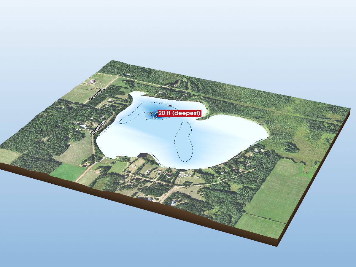 Depth map of Sand Lake