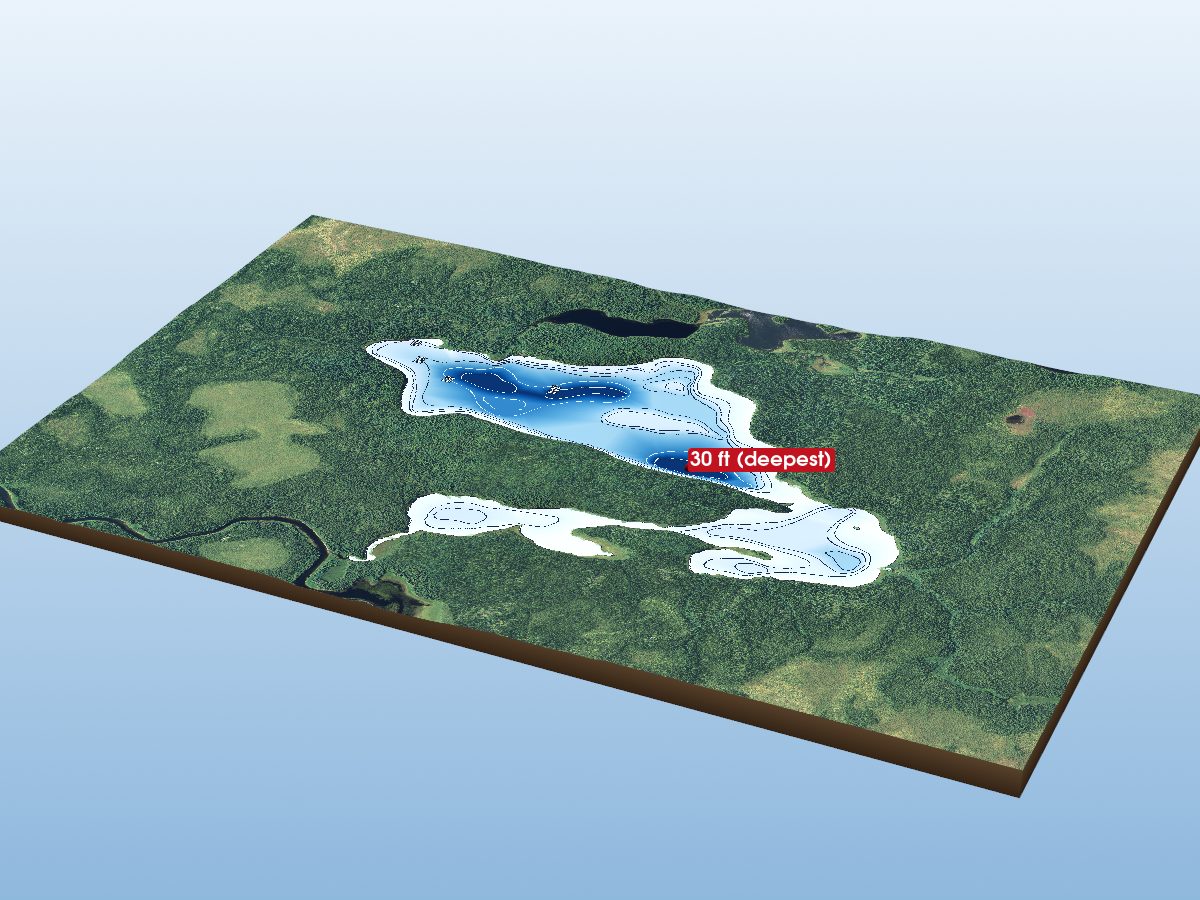 Depth map of Sand Lake