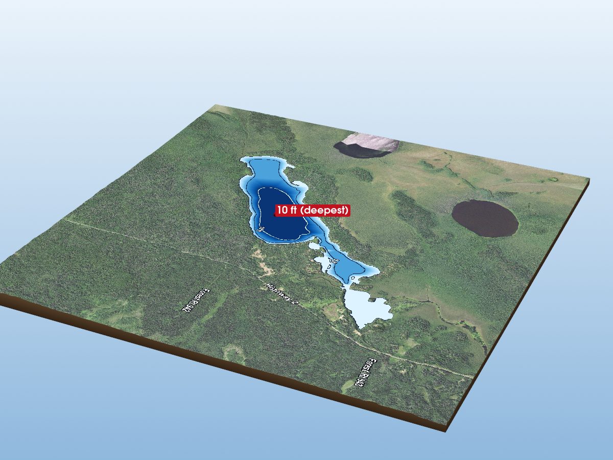 Depth map of Sand Lake