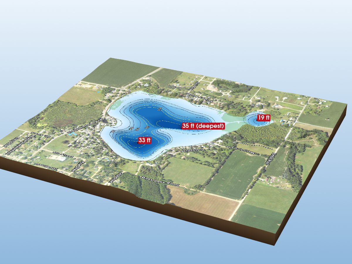 Depth map of Sand Lake