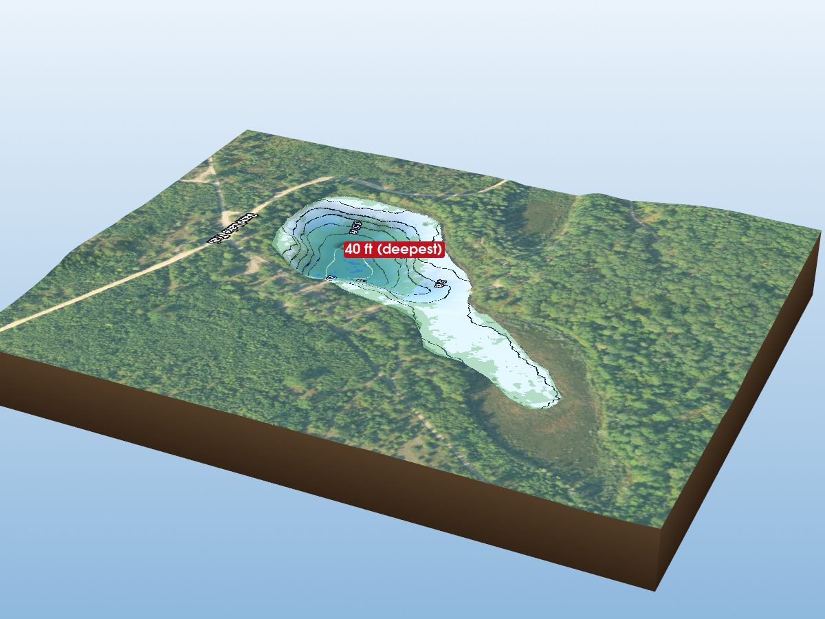 Depth map of Sand Lake
