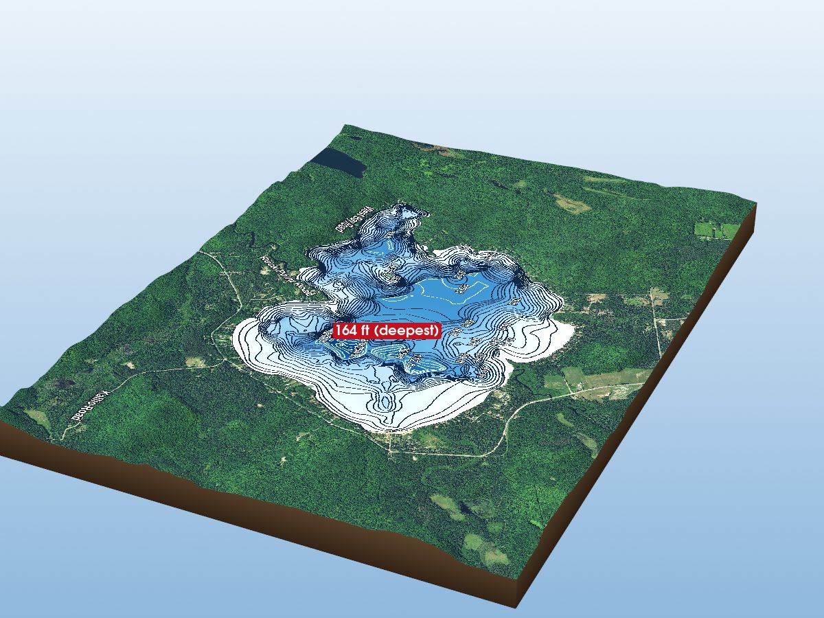 Depth map of Sand Lake