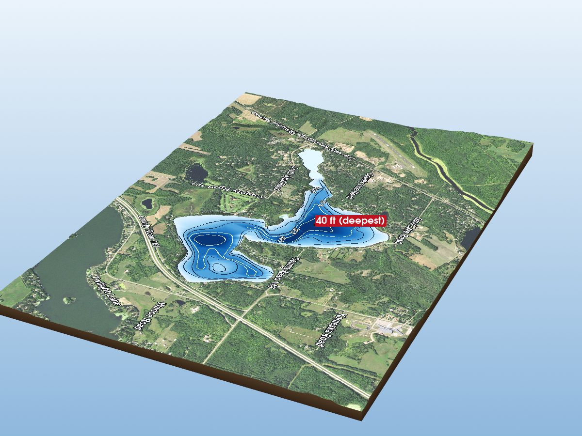 Depth map of Sand Lake