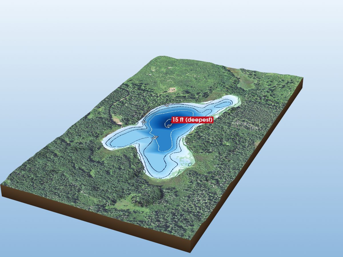 Depth map of Sand Lake