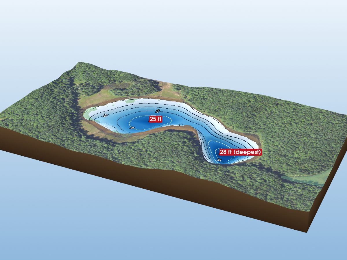 Depth map of Sand Lakes