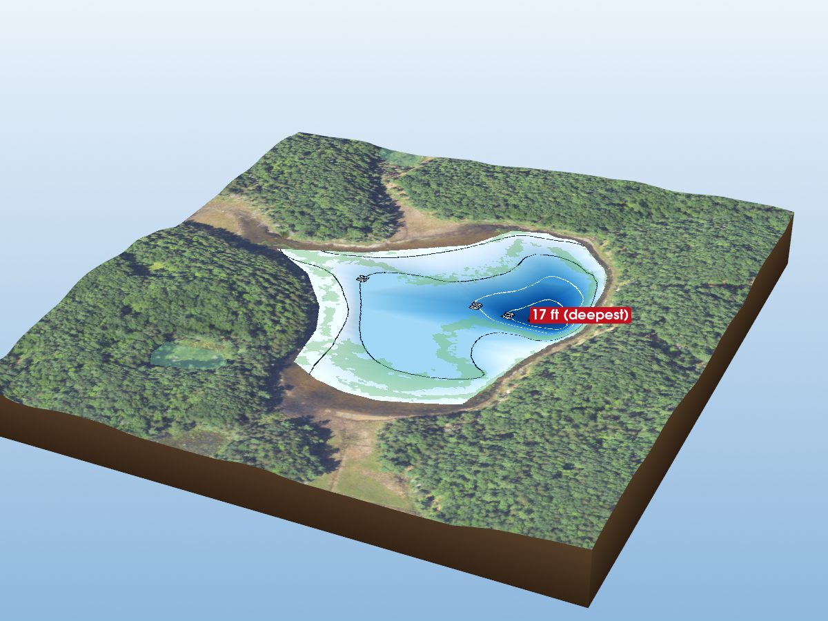 Depth map of Sand Lakes