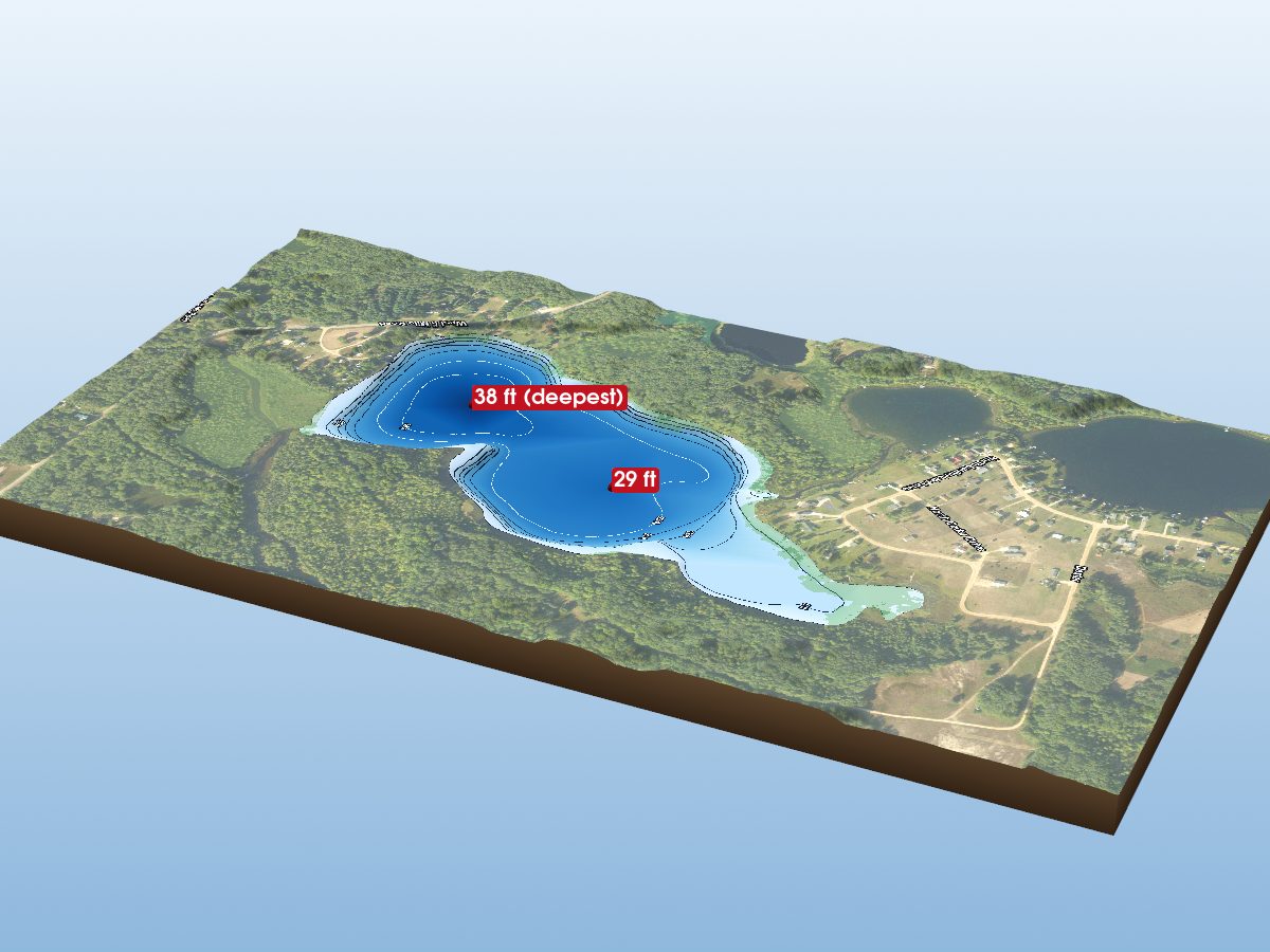 Depth map of Sauble Lake #1