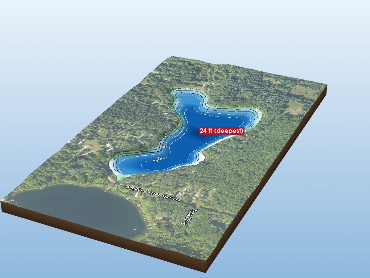 Depth map of Sauble Lake #4
