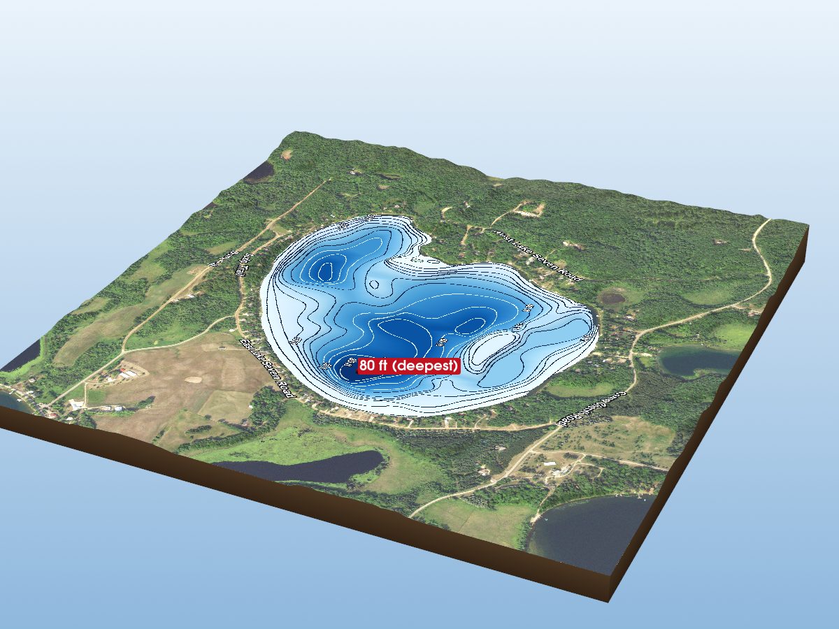 Depth map of Scalp Lake