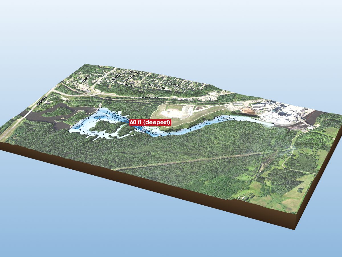 Depth map of Scanlon Reservoir