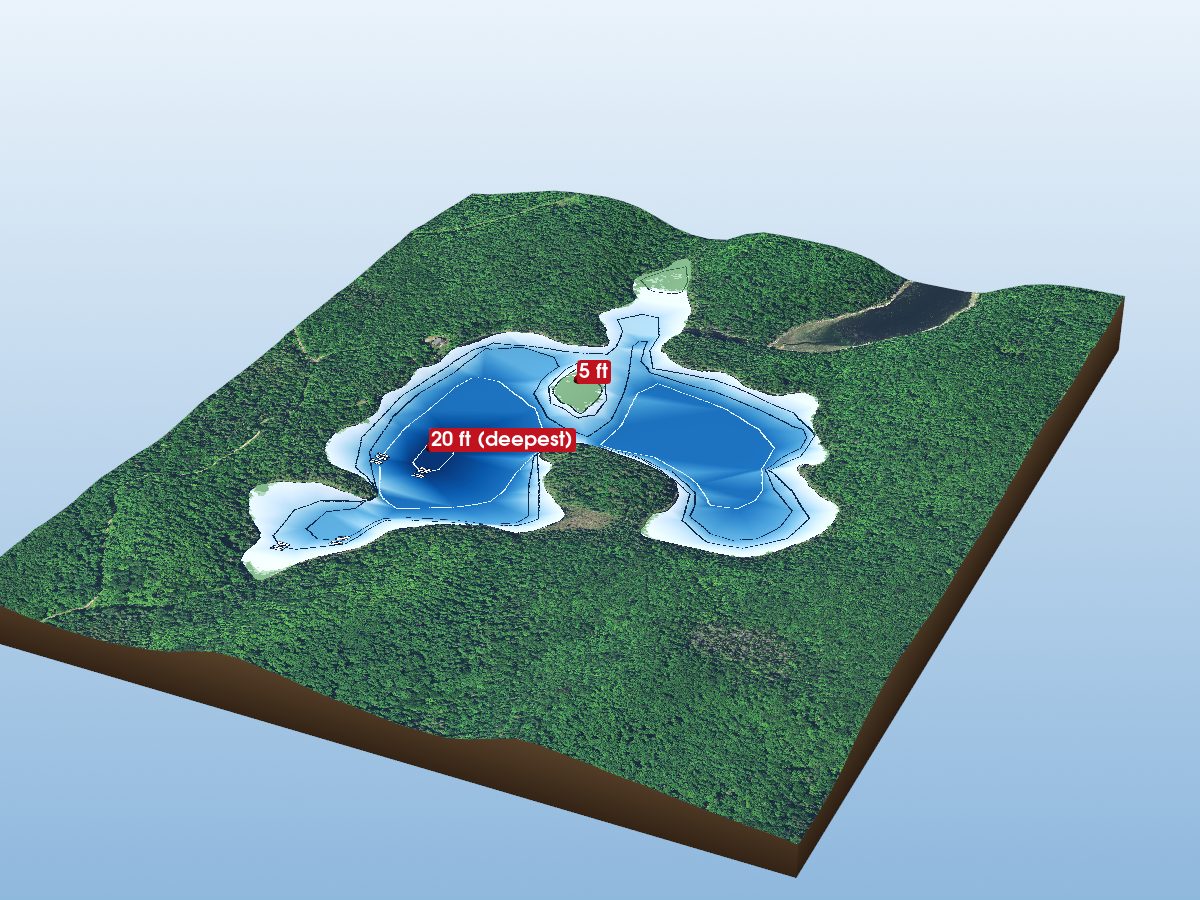 Depth map of Scheil Lake