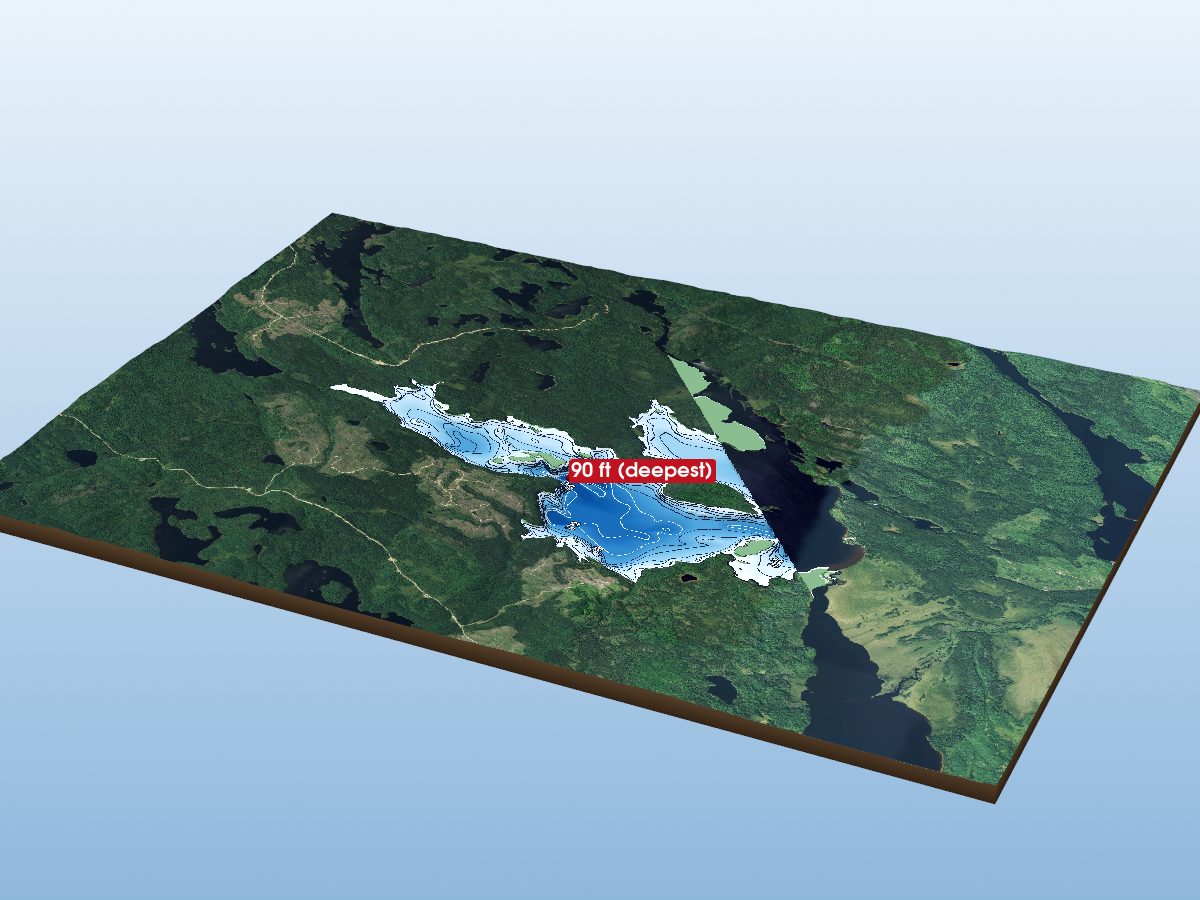 Depth map of Scotch Lake