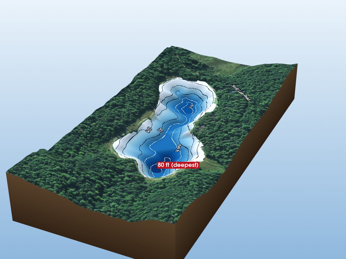 Depth map of Scully Lake