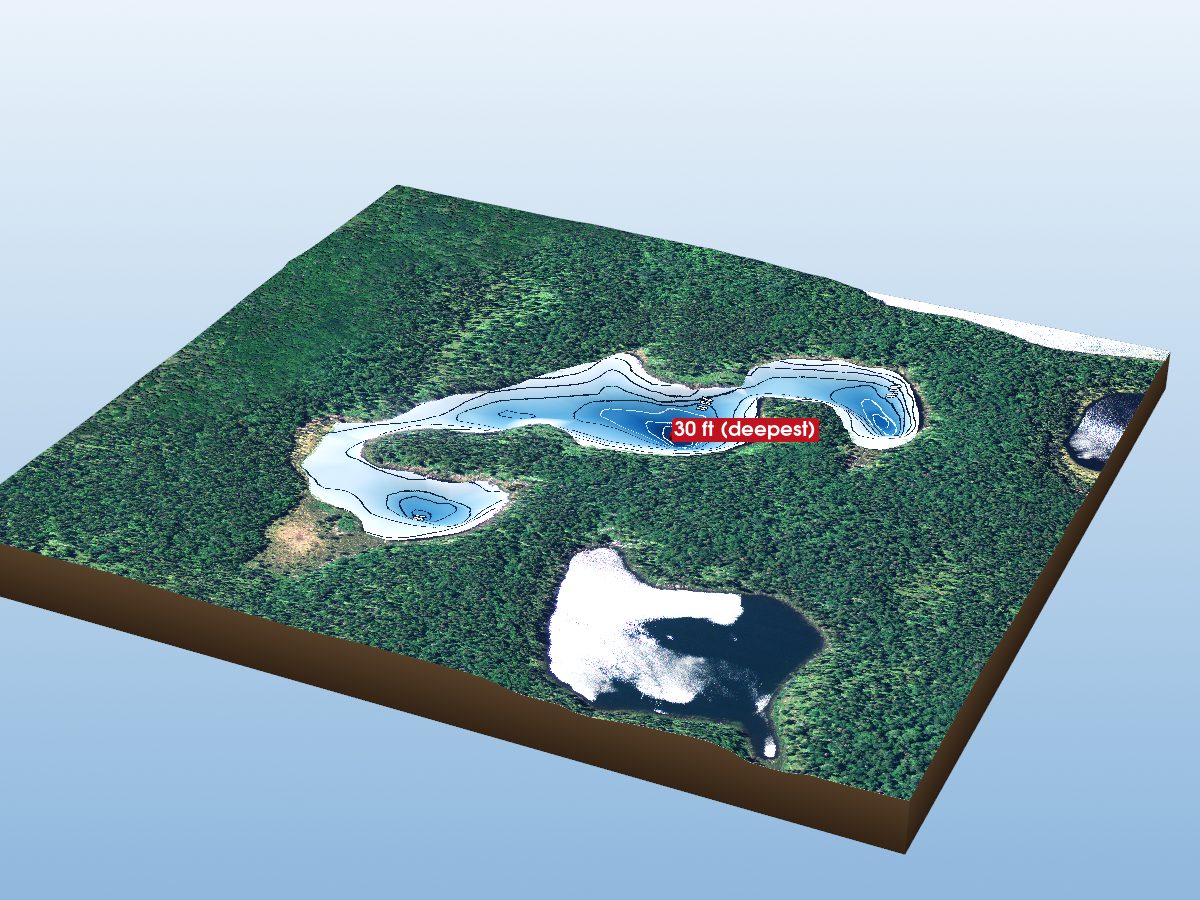 Depth map of Seahorse Lake