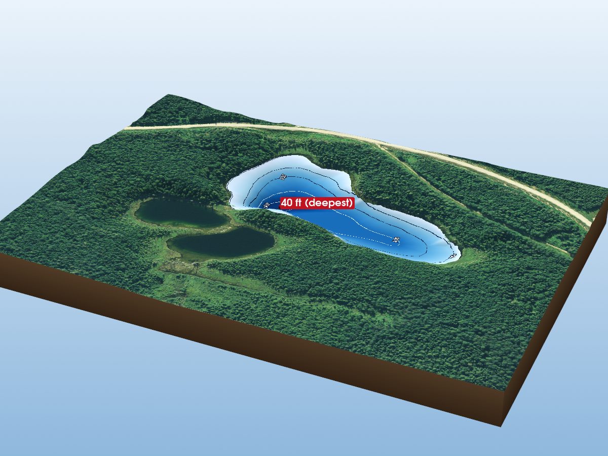 Depth map of Seaton Lake 12