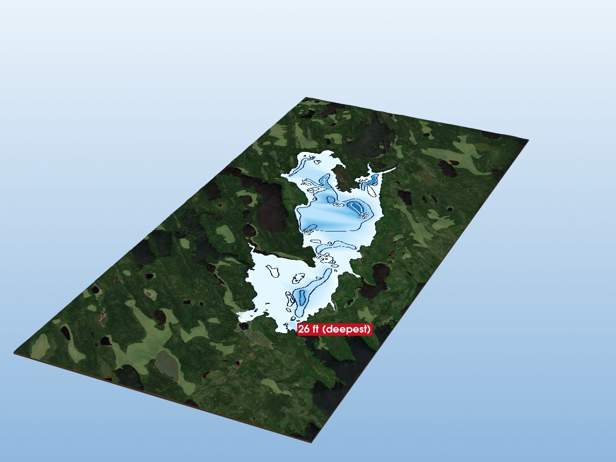 Depth map of Seeseep Lake
