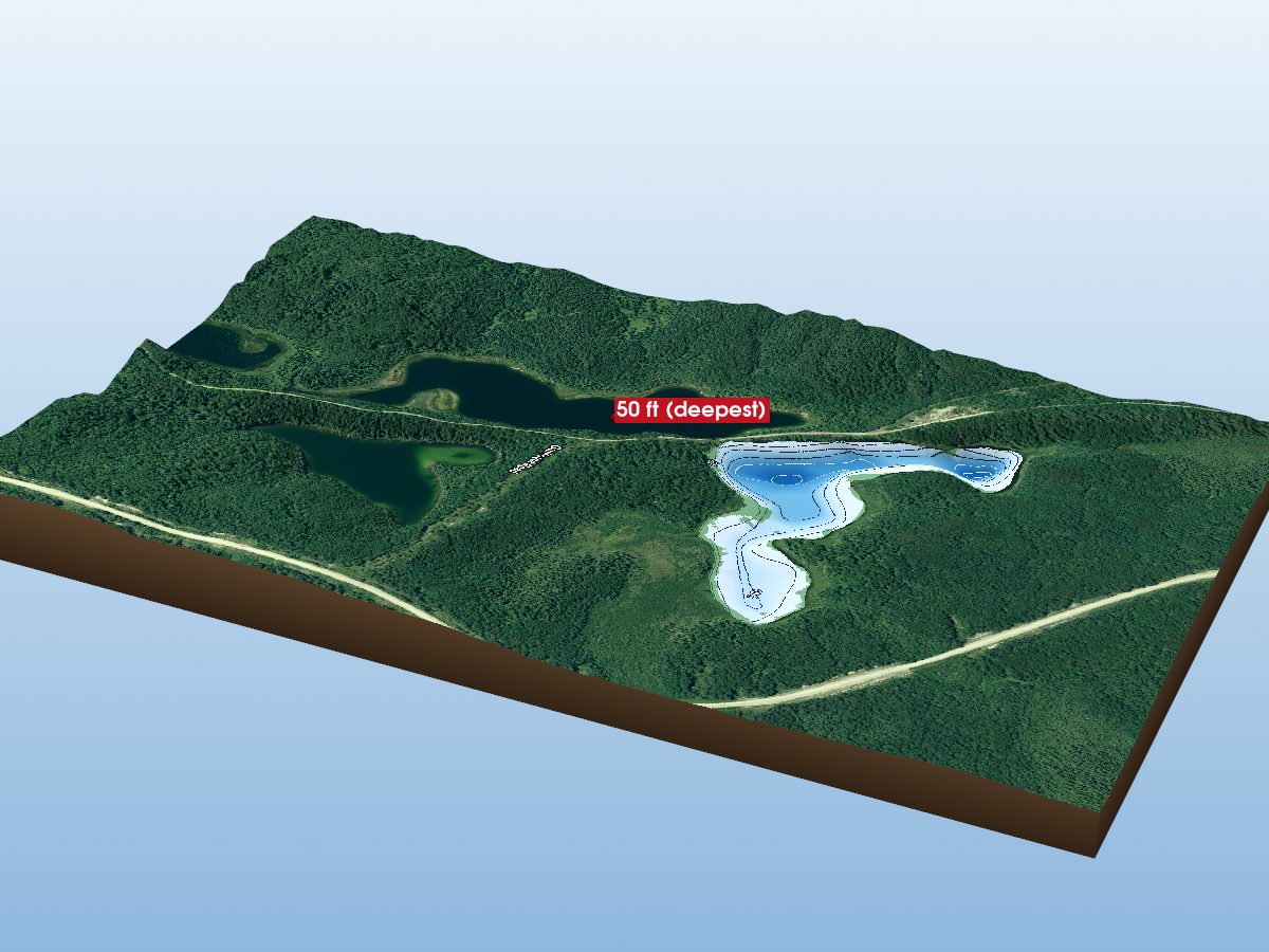 Depth map of Sensenbrenner Lake