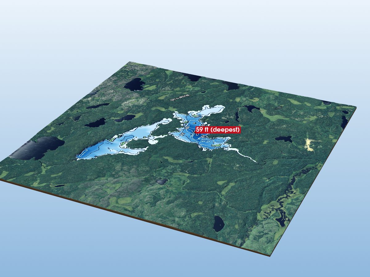 Depth map of Setting Net Lake
