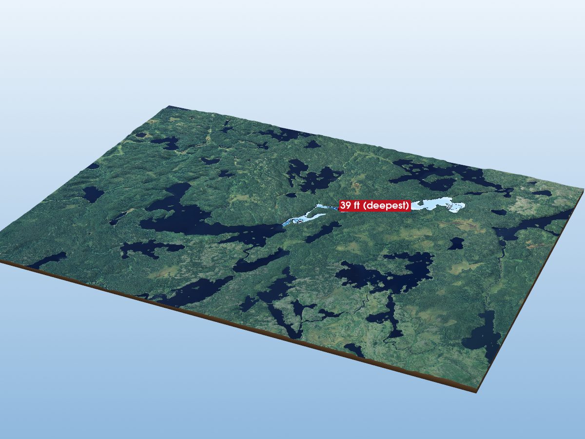 Depth map of Shabumeni River