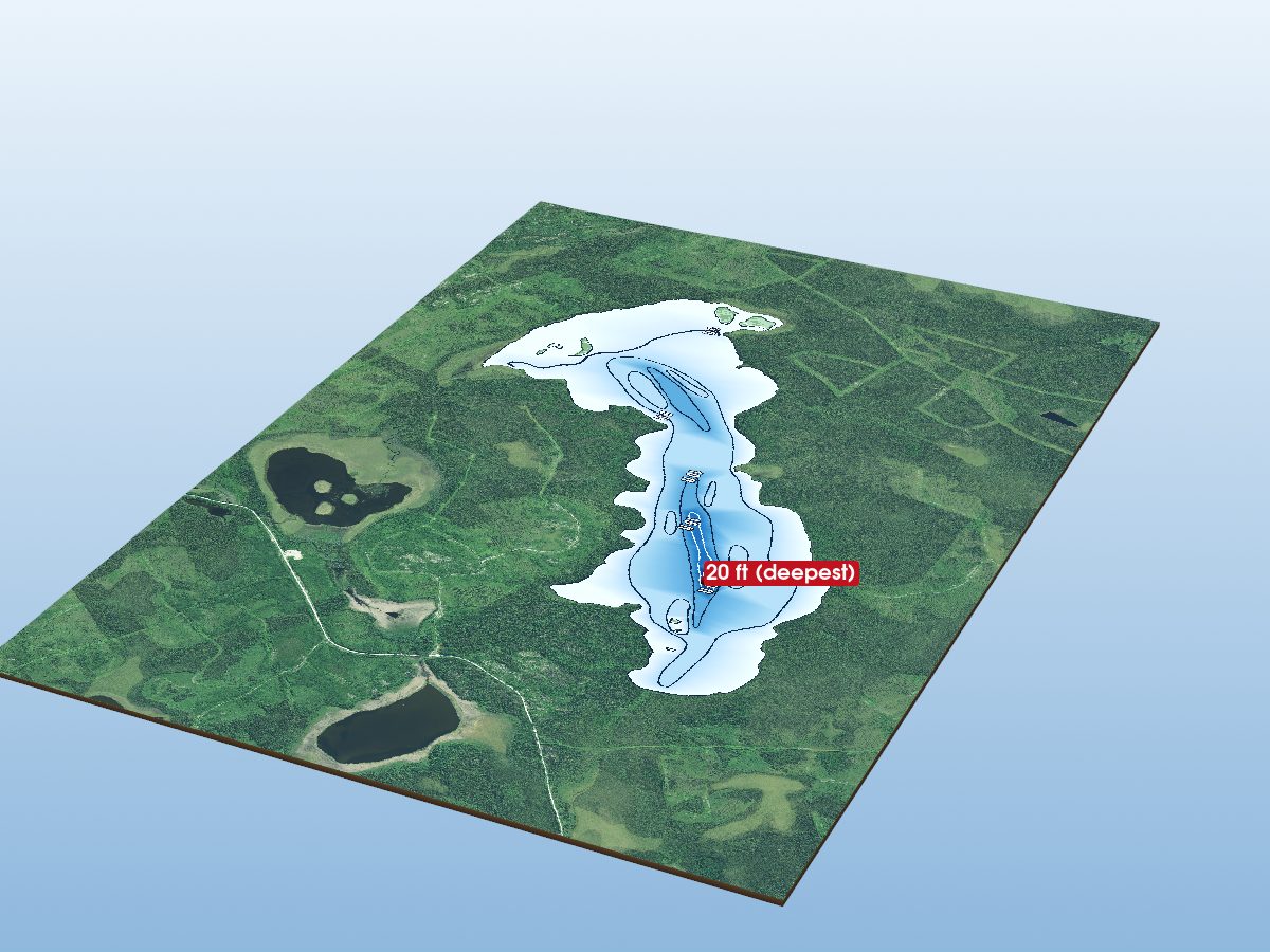 Depth map of Shacabac Lake
