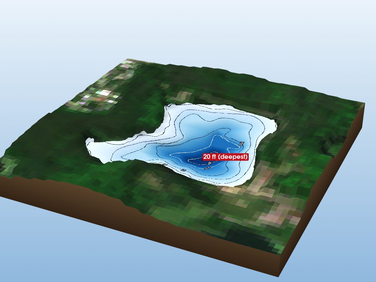 Depth map of Shadow Lake