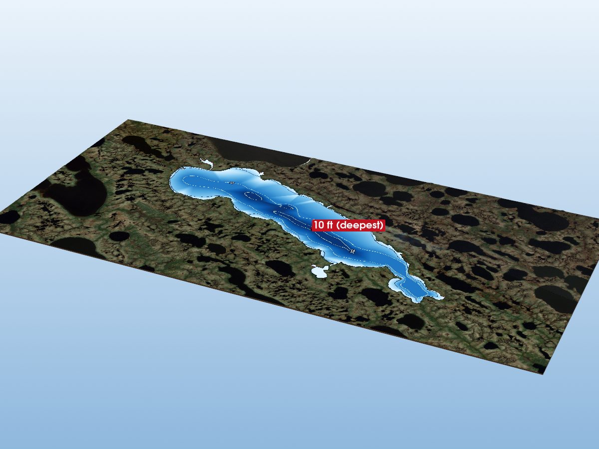 Depth map of Shagamu Lake