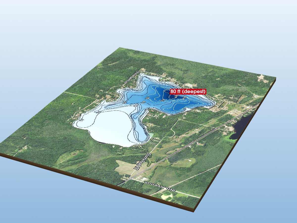 Depth map of Shallow Lake