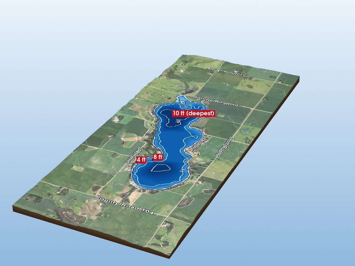 Depth map of Shaokotan Lake
