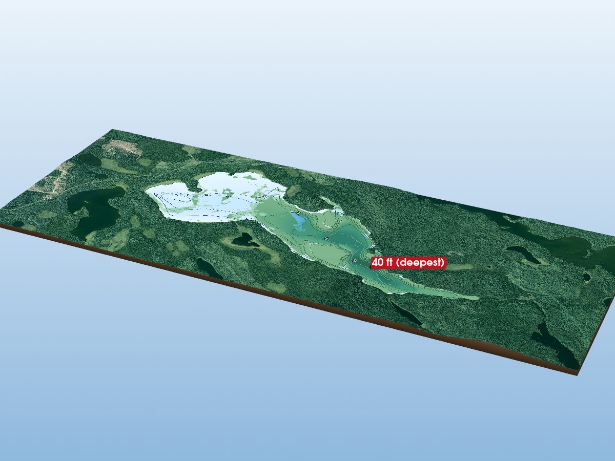Depth map of Shekak Lake