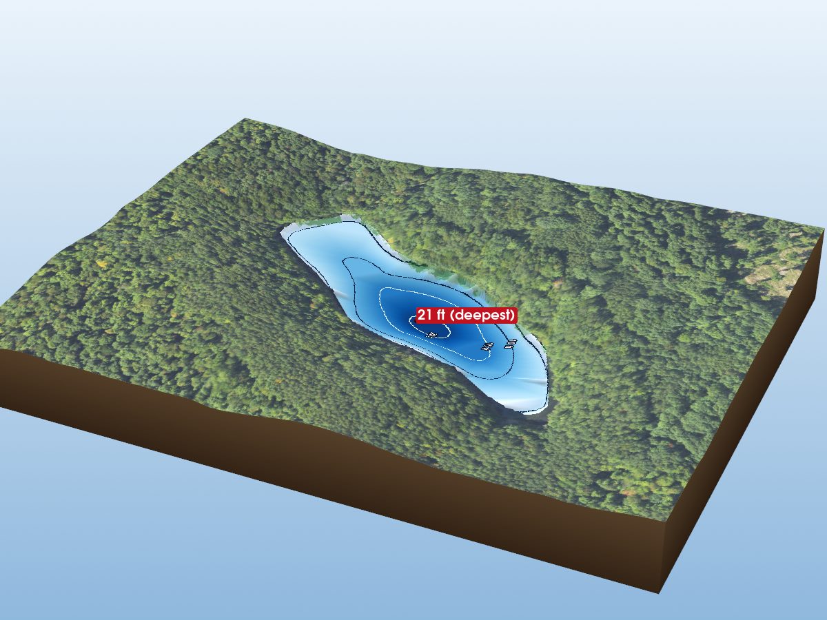 Depth map of Shisler Lake