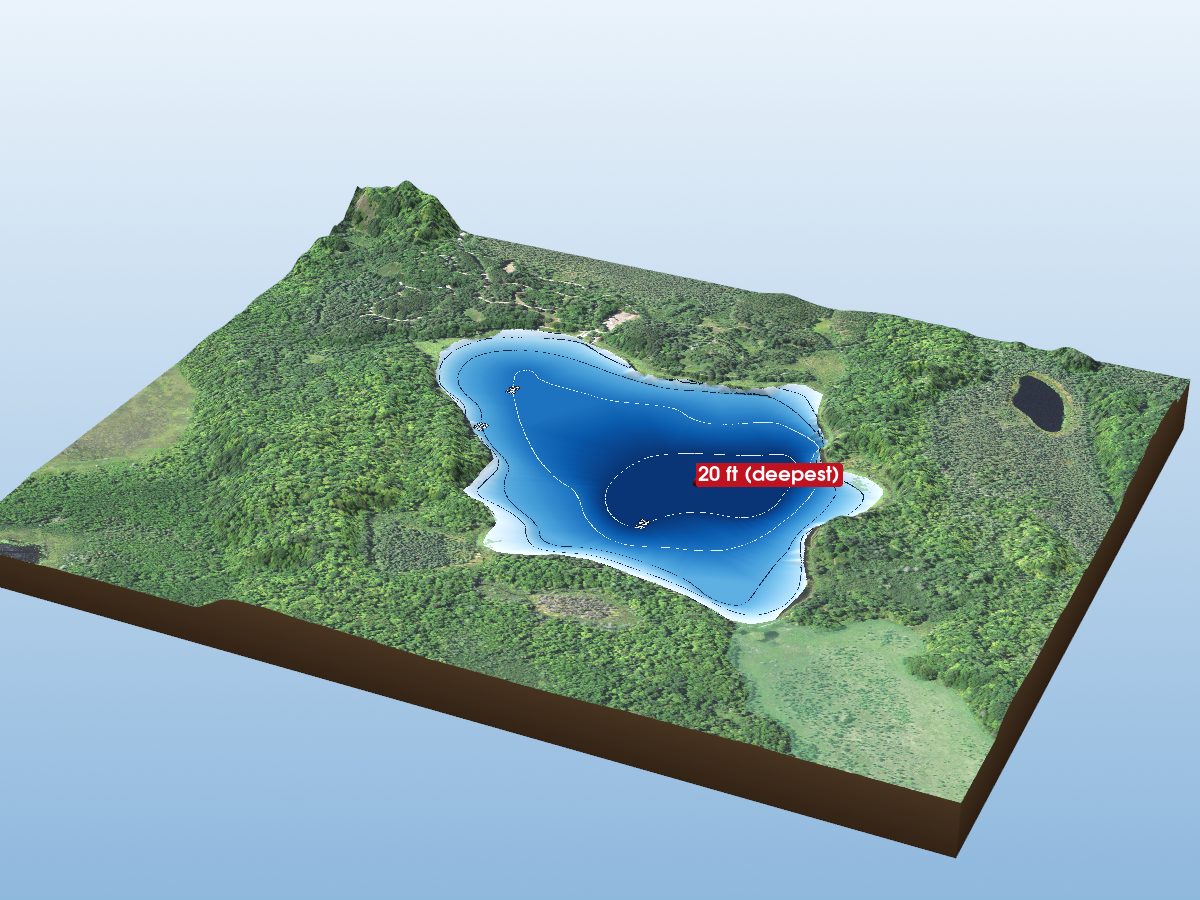 Depth map of Shumway Lake
