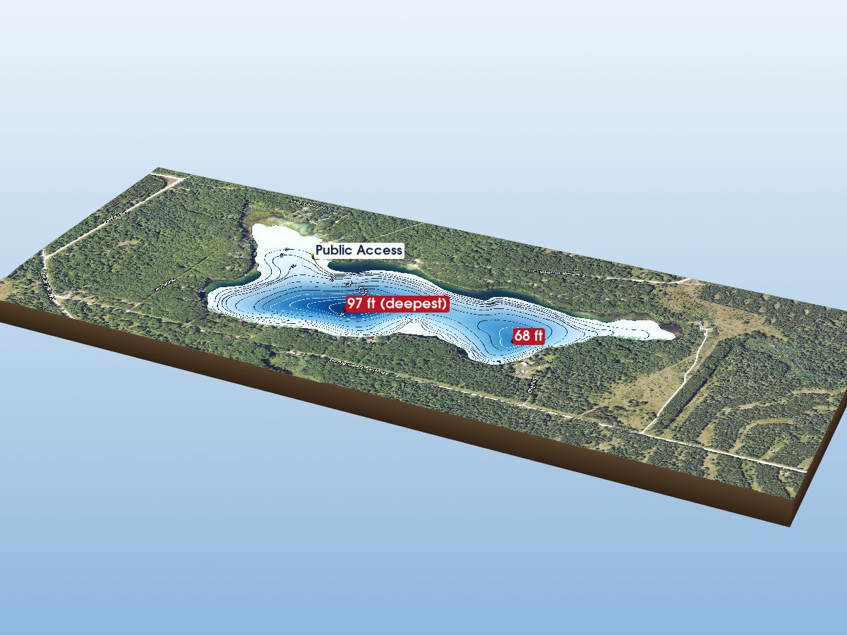 Depth map of Shupac Lake