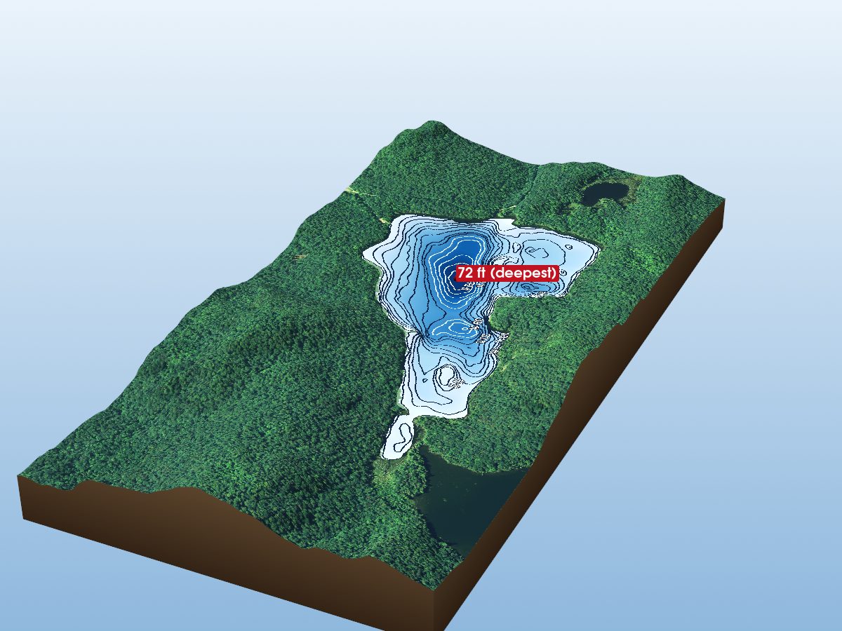 Depth map of Sill Lake