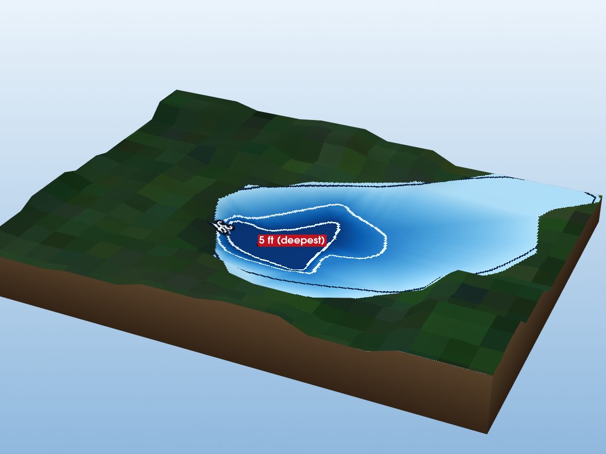 Depth map of Silver Creek