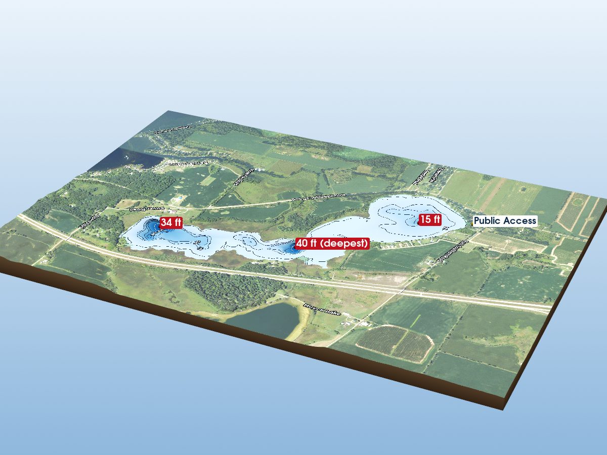 Depth map of Silver Lake