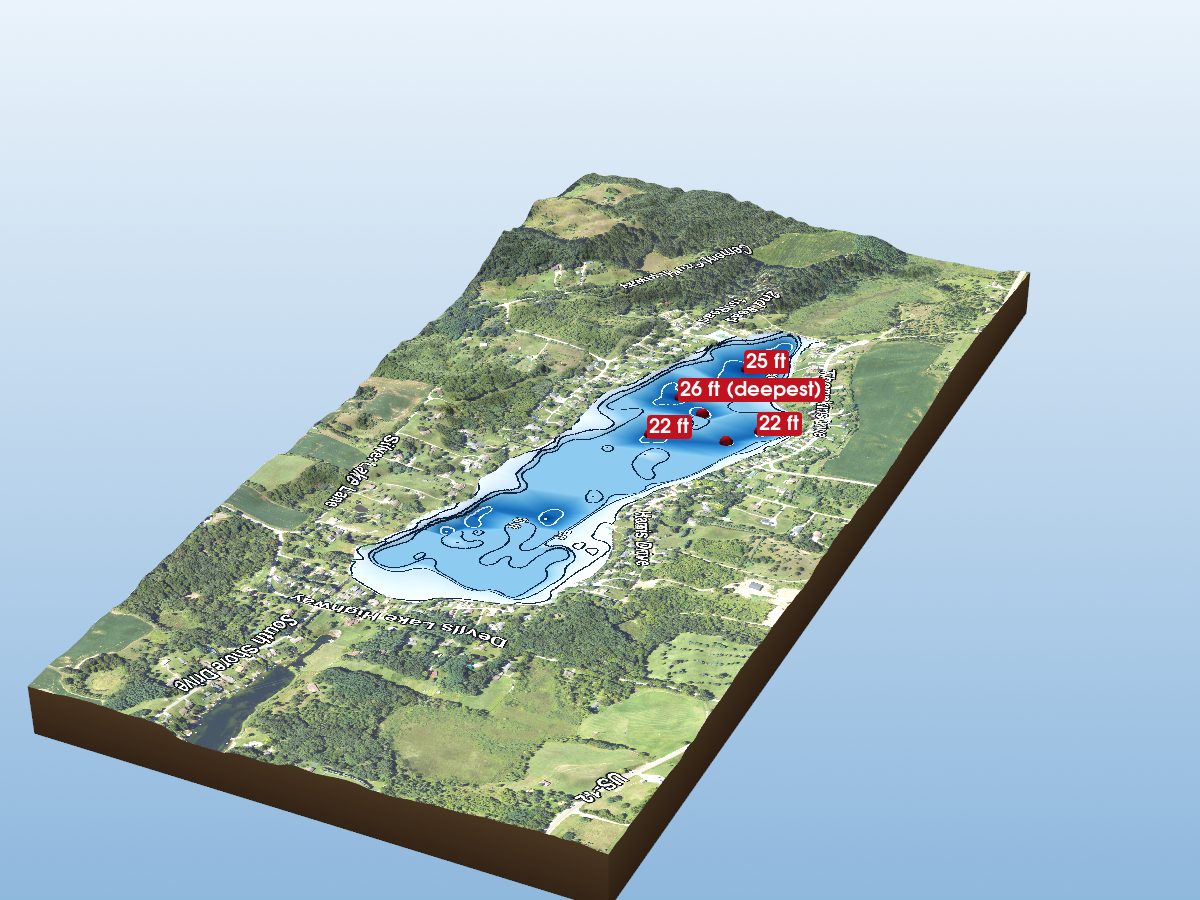 Depth map of Silver Lake
