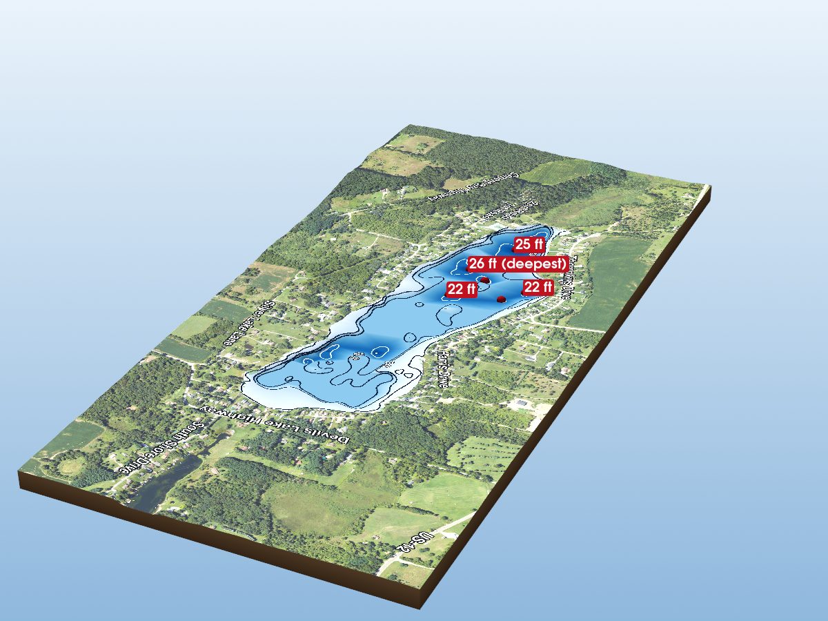 Depth map of Silver Lake