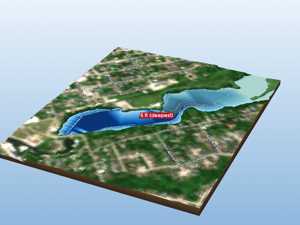 Depth map of Silver Lake