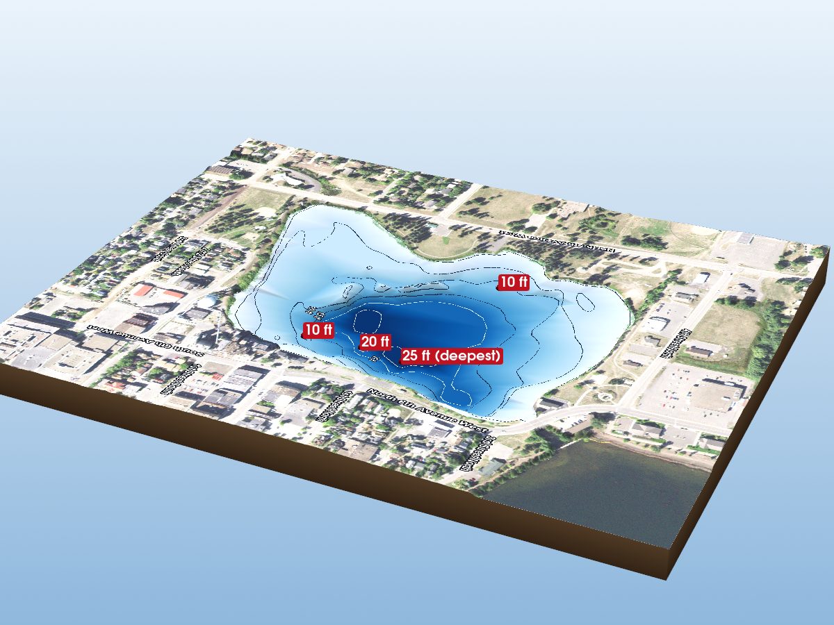 Depth map of Silver Lake