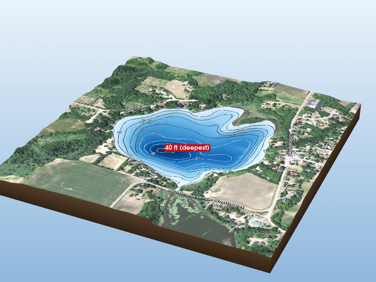 Depth map of Silver Lake