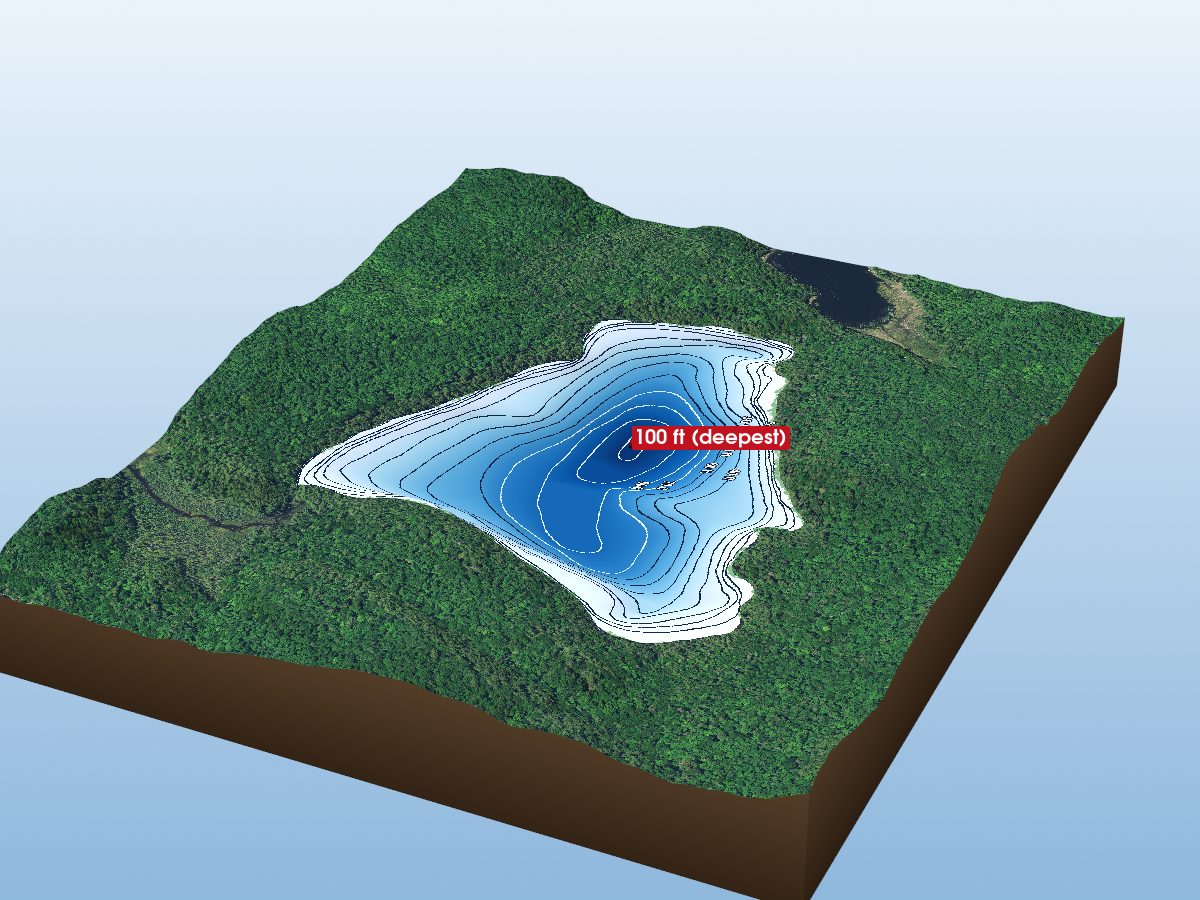 Depth map of Sisco Lake