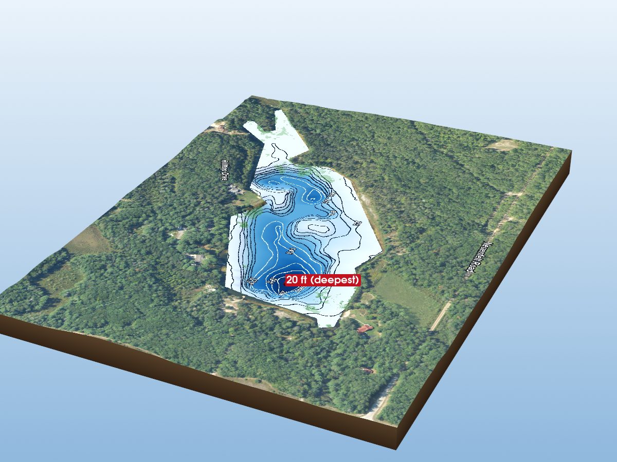 Depth map of Sixth Spectacle Lake