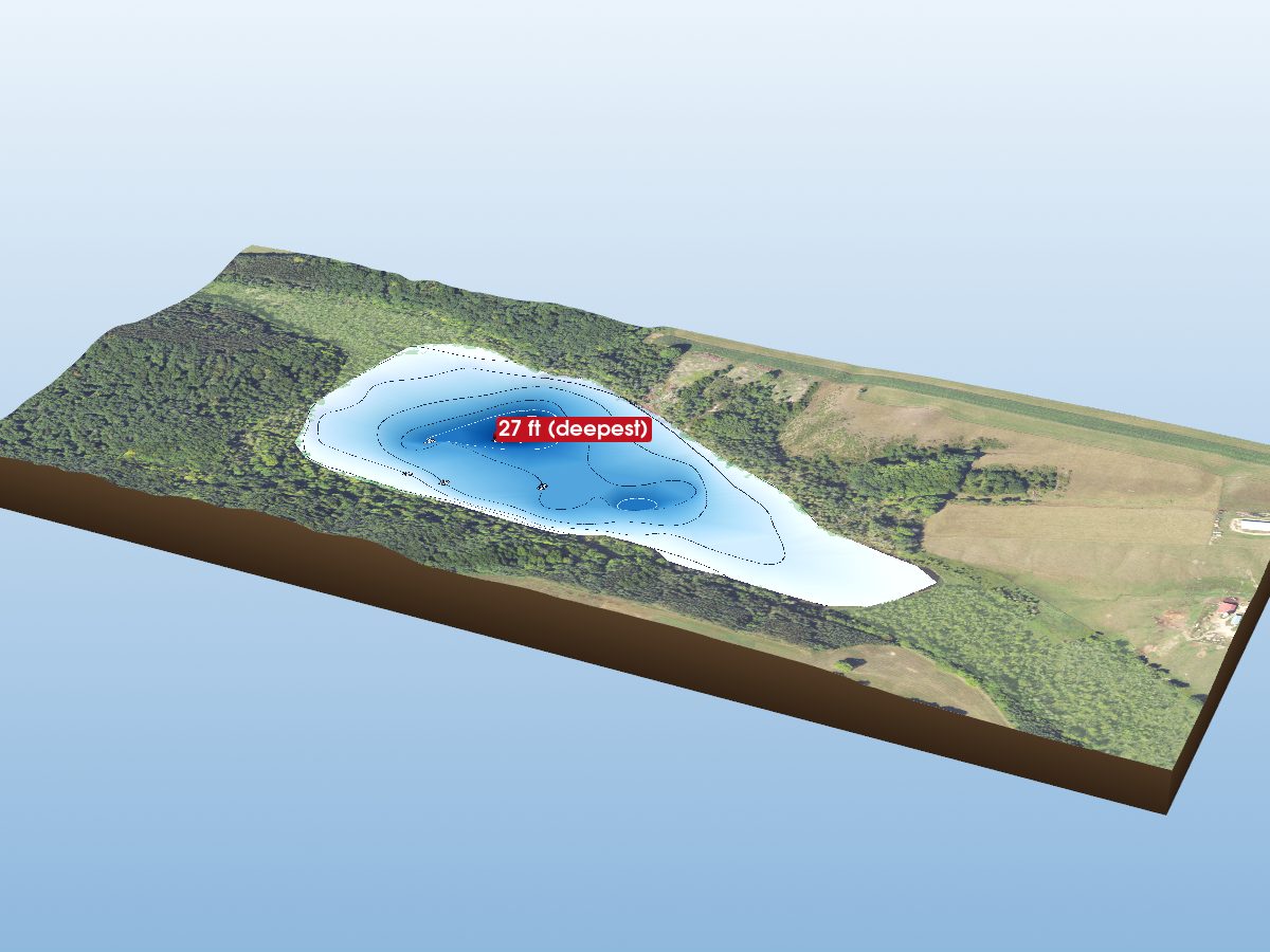 Depth map of Skinner Lake