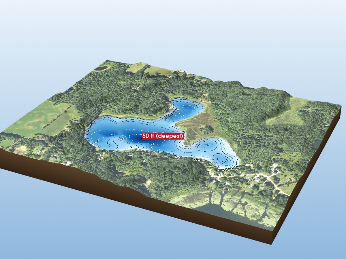 Depth map of Skinner Lake
