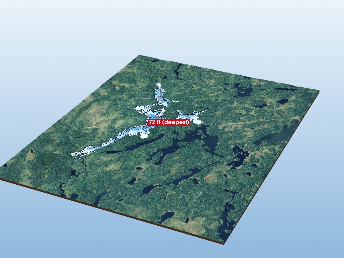Depth map of Sleep Lake