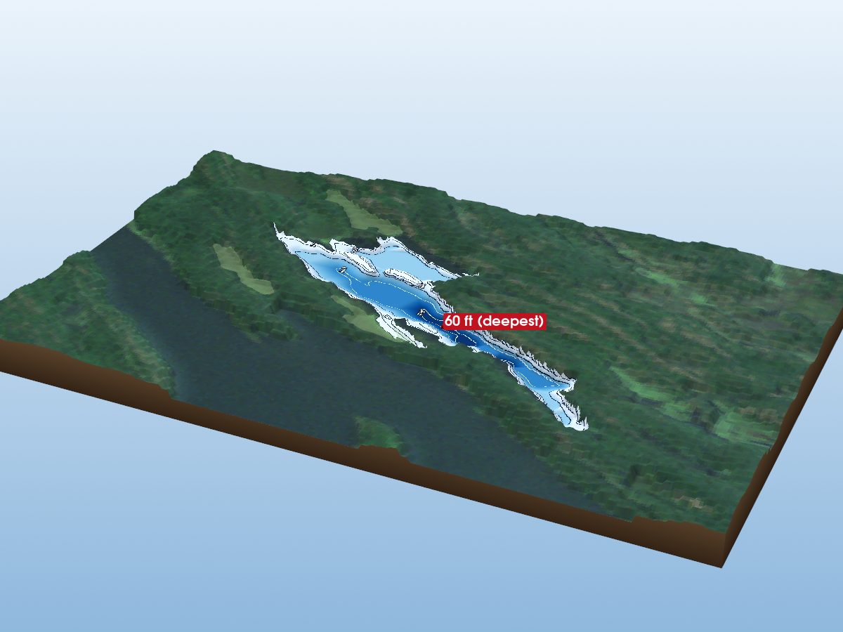 Depth map of Slide Lake