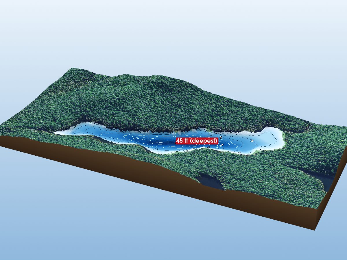 Depth map of Slievert Lake