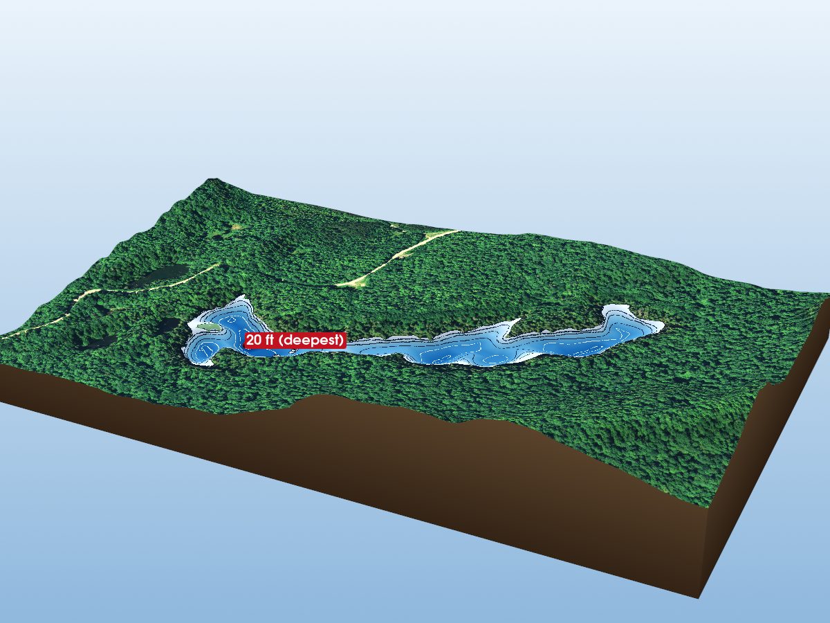Depth map of Smilsky Lake 11